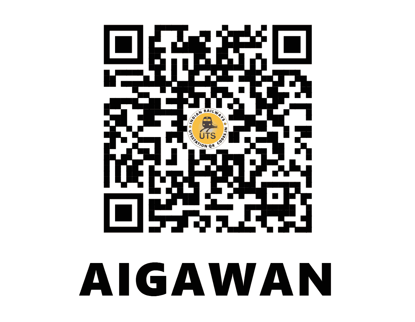 UTS QR Code for AIGAWAN - AIG (NR - UTTAR PRADESH)